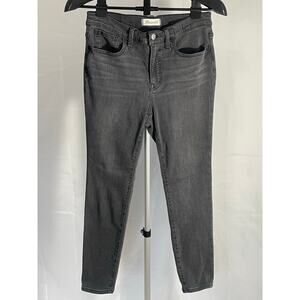 Madewell Roadtripper Supersoft Skinny High Rise Gray/Charcoal Wash 28P